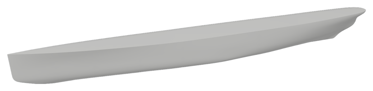 RMS Lusitania 1/144 RC ship kit render