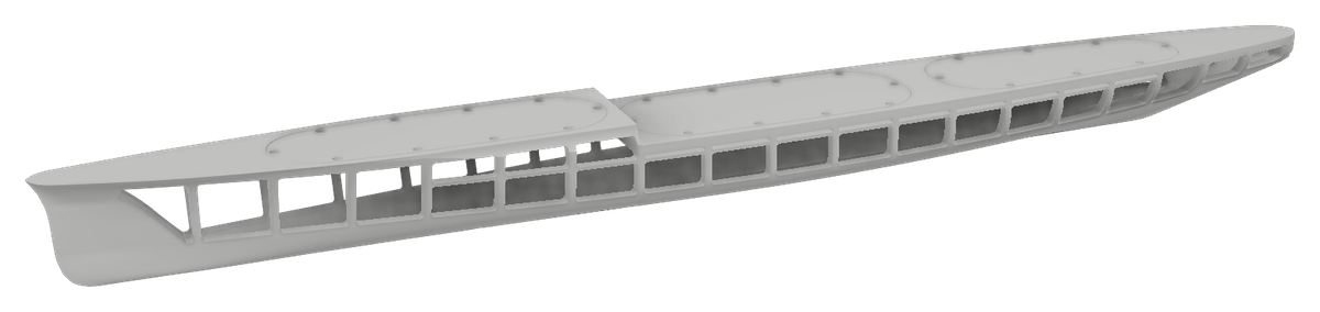 Zara 1/144 RC ship kit render