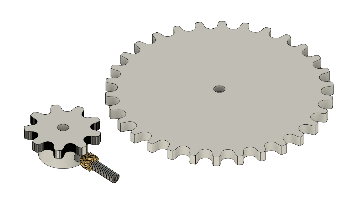 Rudder Chain Drive Sprockets