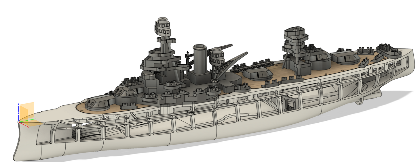 New York-Class Battleship (USS Texas WW2) Kit