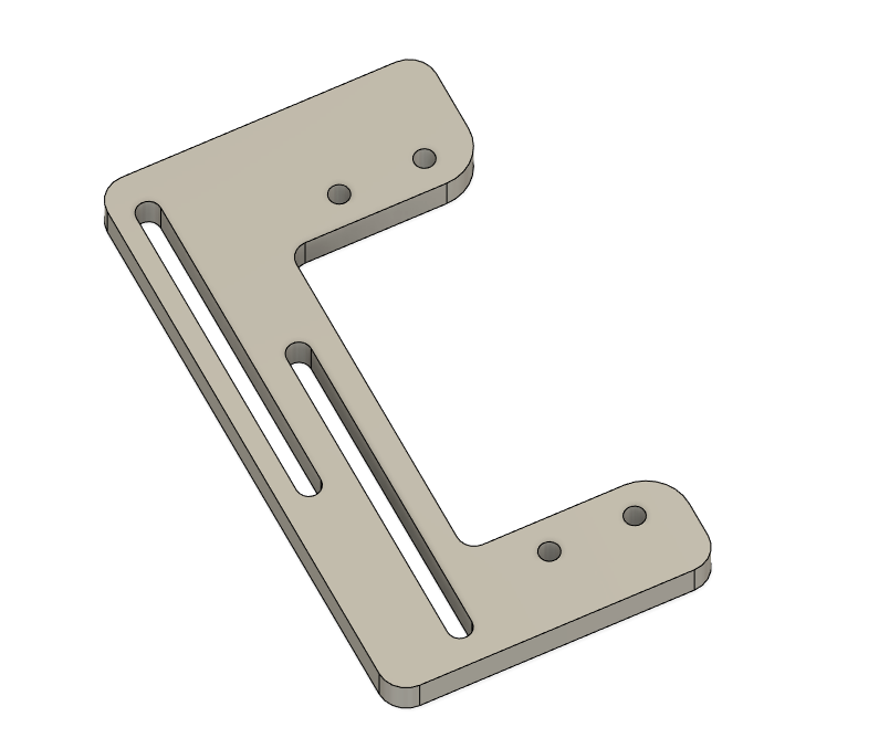 CNC Aluminum Sliding Servo Mount Plate