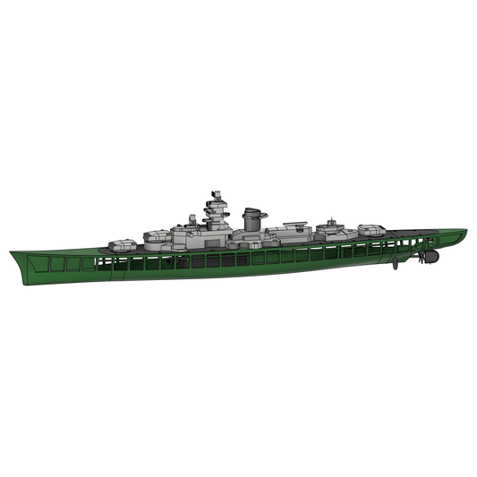 DKM Scharnhorst 1/144 RC ship kit render