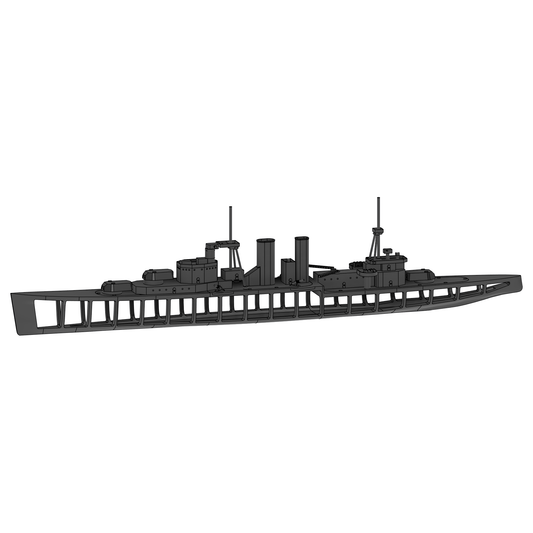 HMS Exeter 1/144 RC ship kit render