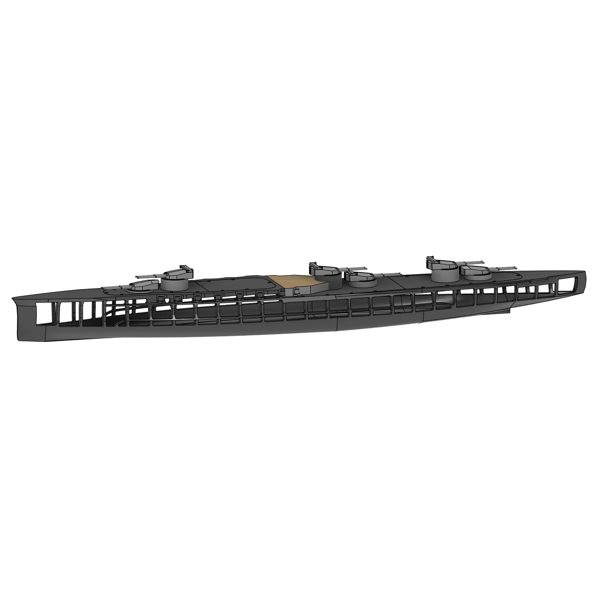 IJN Ise 1/144 RC ship kit render