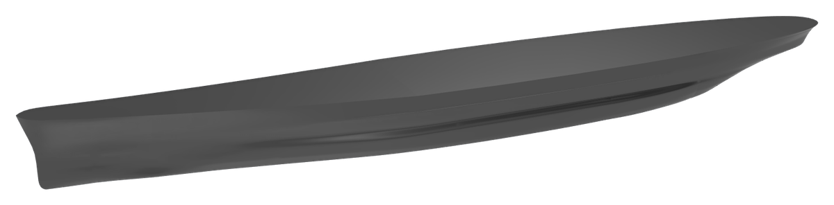 USS North Carolina 1/144 RC ship kit render